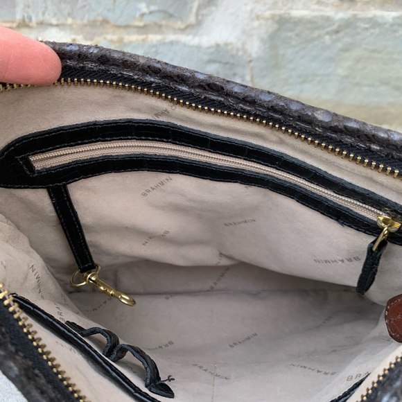 BRAHMIN Jody Crossbody in leather Tri texture - Picture 6 of 9